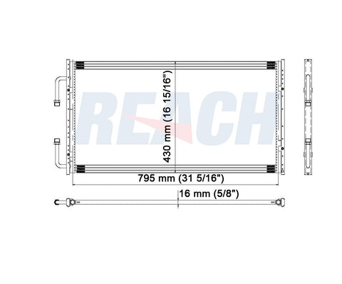 2006 FORD F-150 5.4 L CONDENSER REA31-3092P