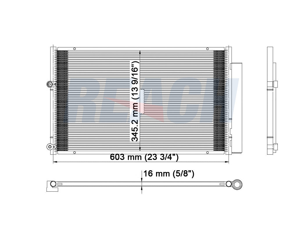 2009 TOYOTA PRIUS 1.5 L CONDENSER REA31-3093P