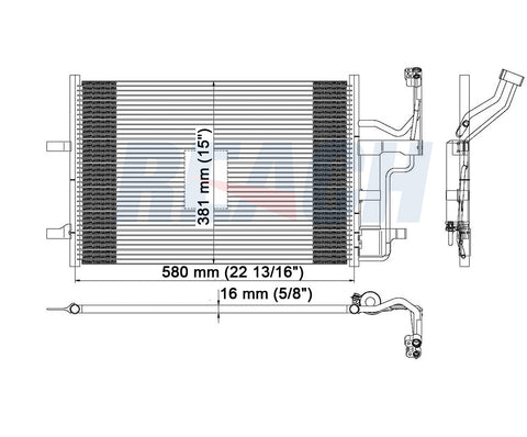 2005 MAZDA 3 2.3 L CONDENSER REA31-3094P
