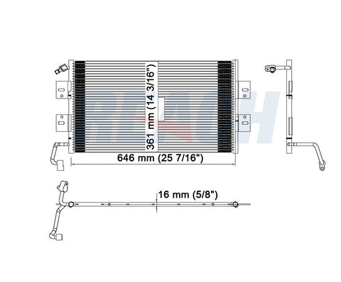 2004 PONTIAC GRAND AM 2.2 L CONDENSER REA31-3097P