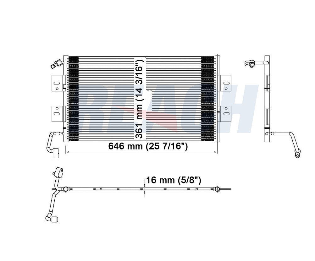 2003 CHEVROLET MALIBU 3.1 L CONDENSER REA31-3097P