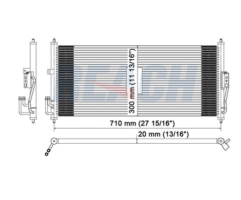 2003 NISSAN SENTRA 2.5 L CONDENSER REA31-3099P