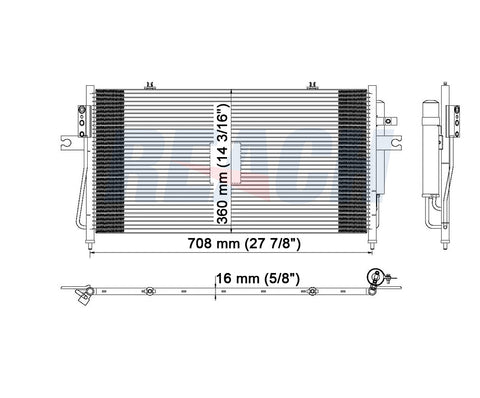 2004 NISSAN FRONTIER 3.3 L CONDENSER REA31-3100P