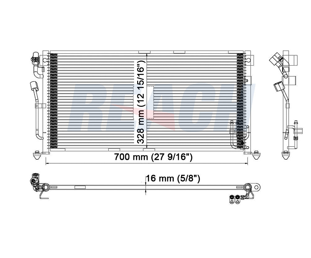 2002 MITSUBISHI LANCER 2.0 L CONDENSER REA31-3102P