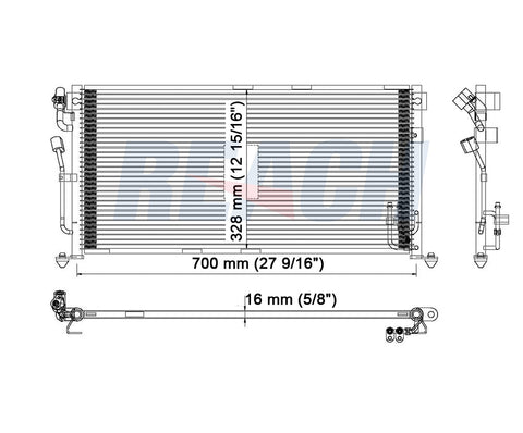 2003 MITSUBISHI LANCER 2.0 L CONDENSER REA31-3102P