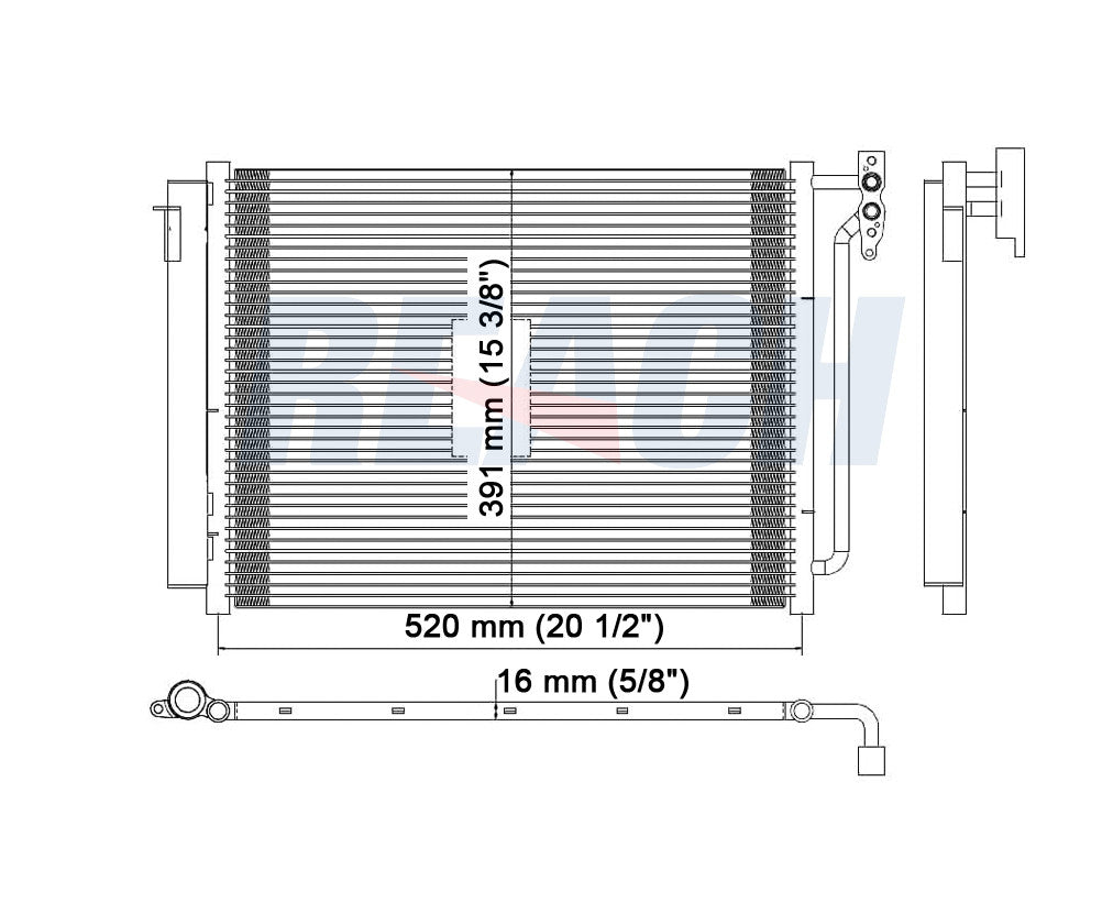 2001 BMW X5 4.4 L CONDENSER REA31-3103P