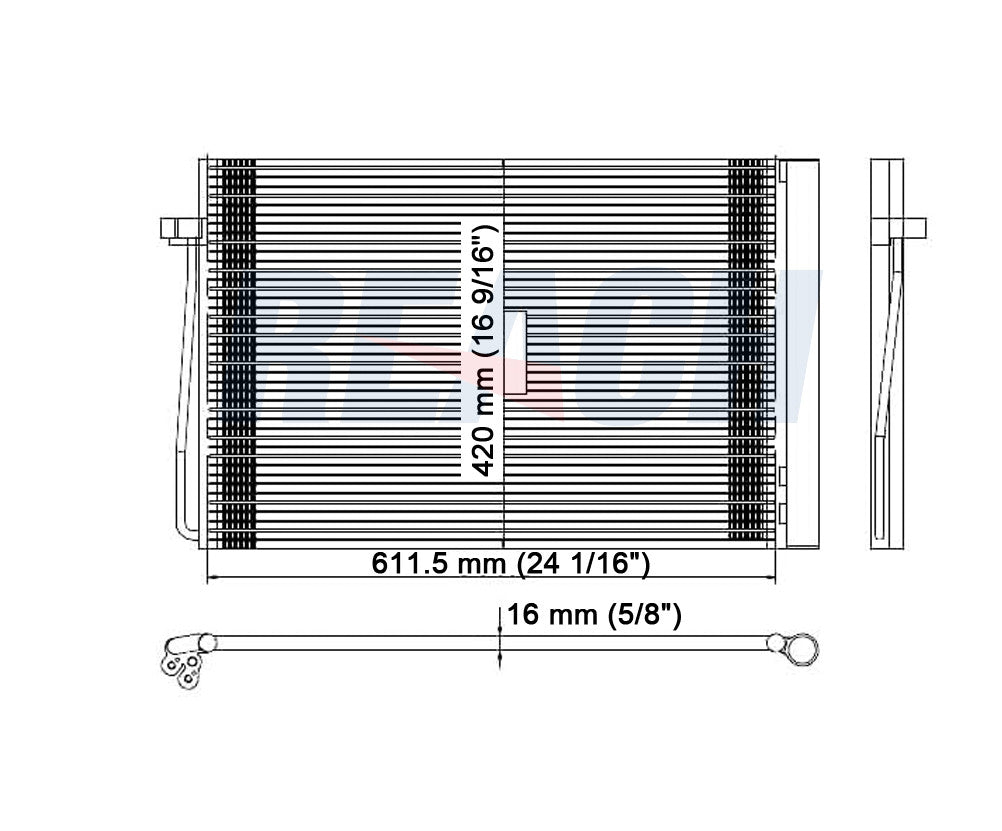 2010 BMW 528I 3.0 L CONDENSER REA31-3105P