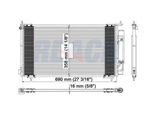 2003 HONDA ELEMENT 2.4 L CONDENSER REA31-3112P