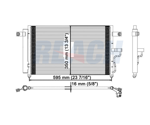 2003 HYUNDAI ACCENT 1.6 L CONDENSER REA31-3116P