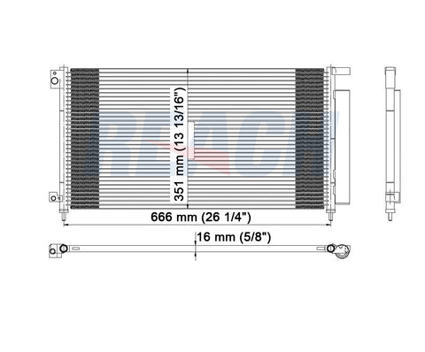 2004 HONDA ACCORD 3.0 L CONDENSER REA31-3152P