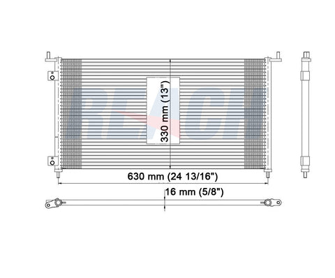 2003 HONDA CIVIC 2.0 L CONDENSER REA31-3153P
