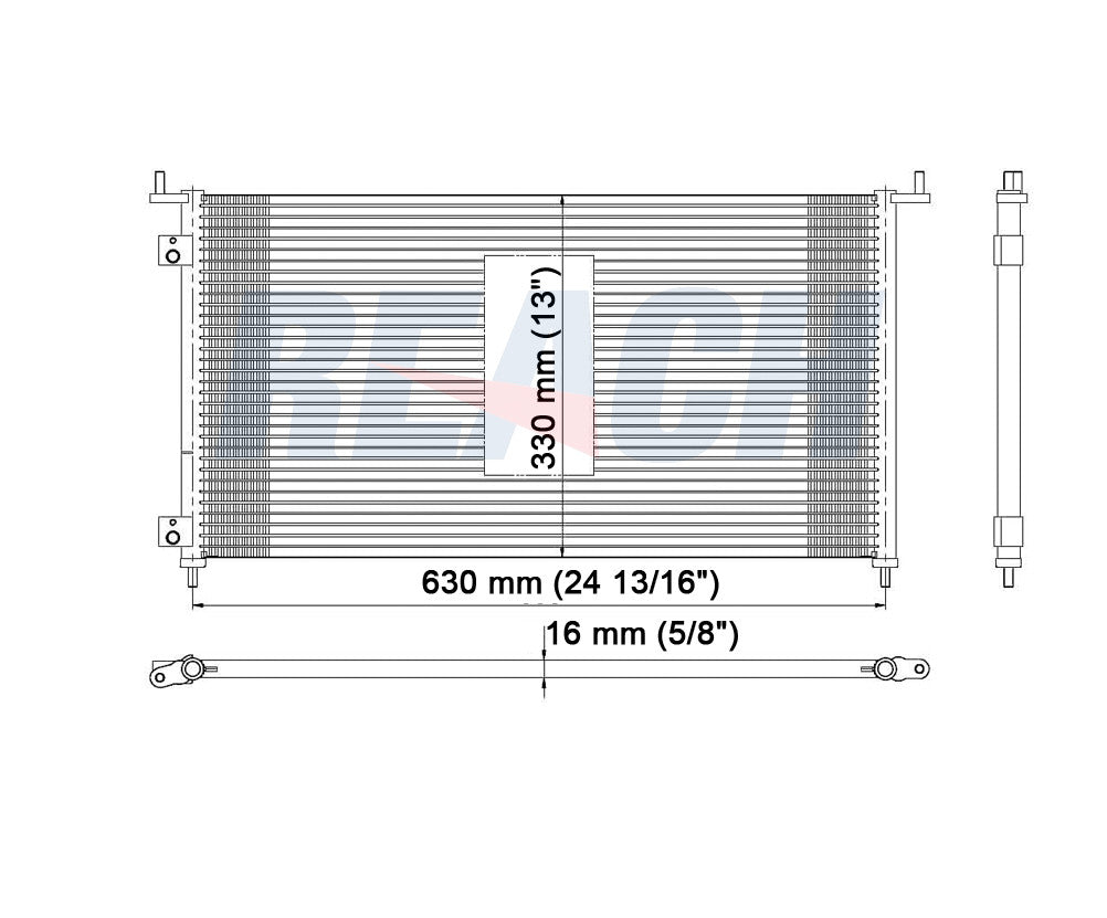 2002 HONDA CIVIC 2.0 L CONDENSER REA31-3153P
