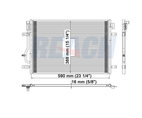 2003 AUDI A4 QUATTRO 3.0 L CONDENSER REA31-3160P