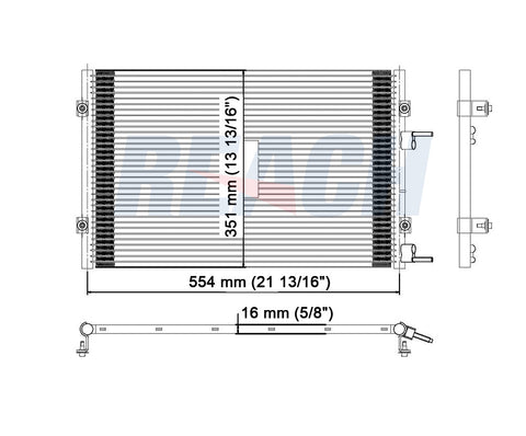 2009 CHRYSLER PT CRUISER 2.4 L CONDENSER REA31-3171P