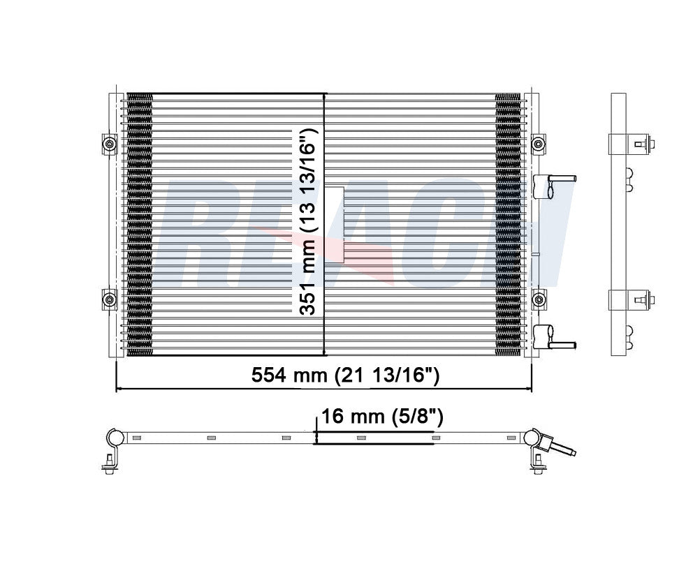 2004 CHRYSLER PT CRUISER 2.4 L CONDENSER REA31-3171P