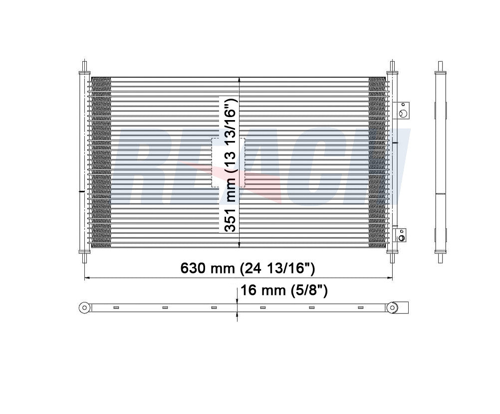 2004 HONDA CIVIC 1.3 L CONDENSER REA31-3206P