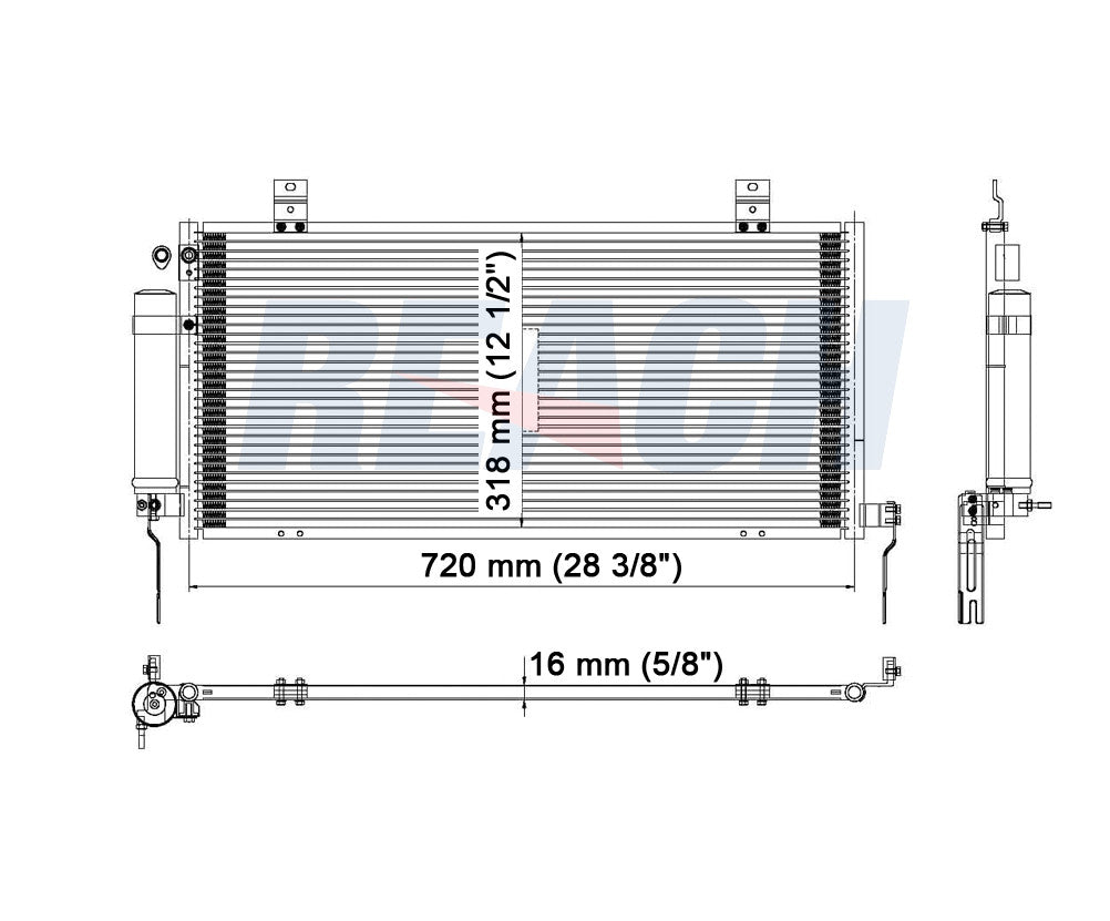 2009 MITSUBISHI GALANT 3.8 L CONDENSER REA31-3238P