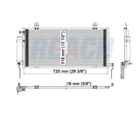 2005 MITSUBISHI GALANT 3.8 L CONDENSER REA31-3238P