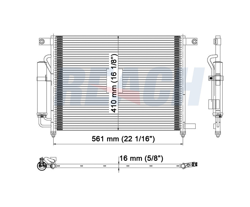 2009 SUZUKI SWIFT 1.6 L CONDENSER REA31-3240P