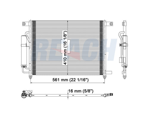 2008 PONTIAC WAVE 1.6 L CONDENSER REA31-3240P