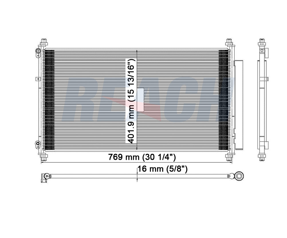 2009 HONDA ODYSSEY 3.5 L CONDENSER REA31-3246P