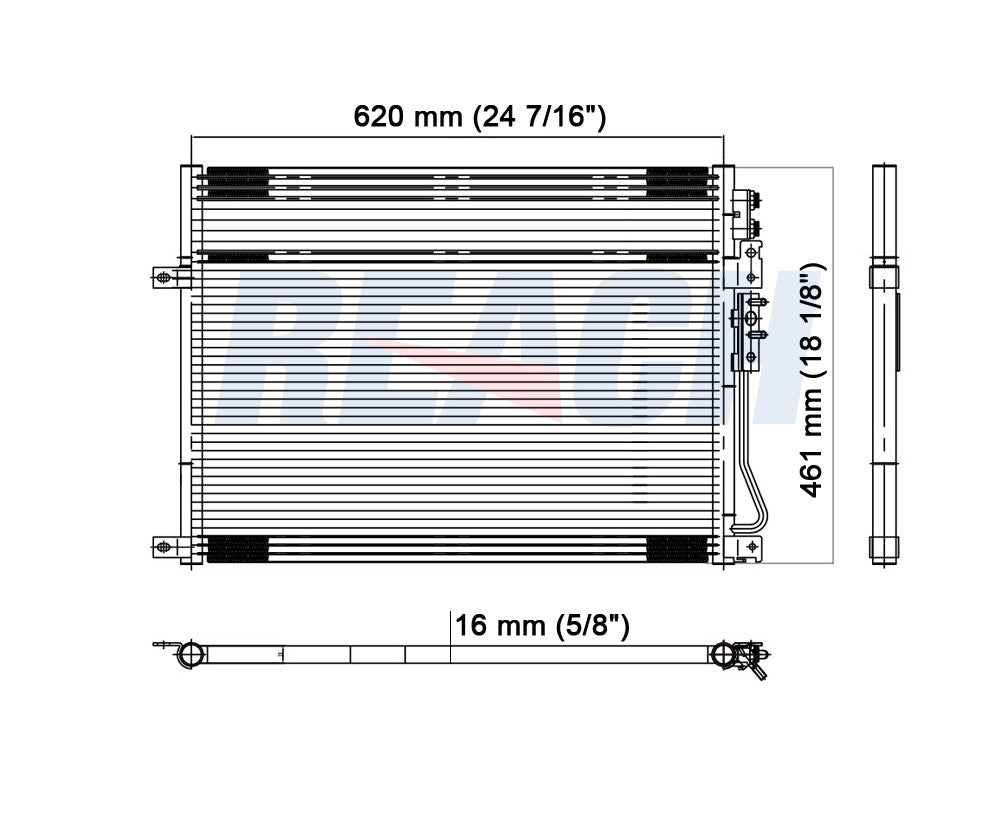 2009 JEEP GRAND CHEROKEE 3.7 L CONDENSER REA31-3247P