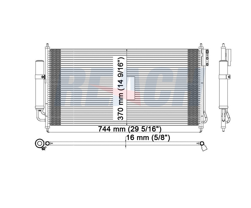 2003 NISSAN MURANO 3.5 L CONDENSER REA31-3248P
