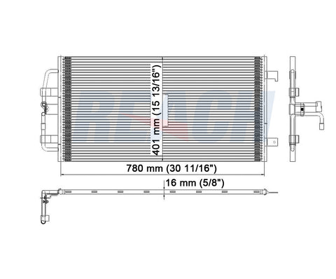 2005 BUICK ALLURE 3.8 L CONDENSER REA31-3249P