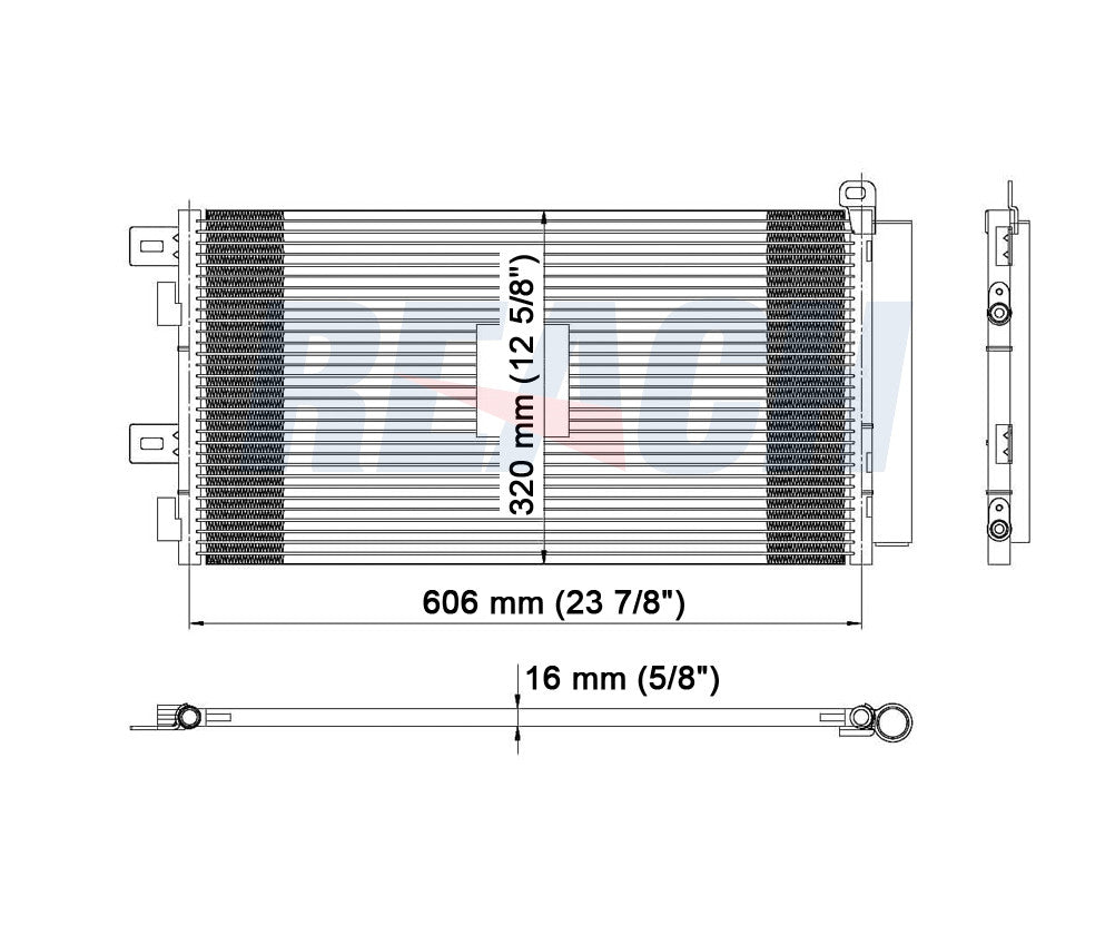 2003 MINI COOPER 1.6 L CONDENSER REA31-3254P