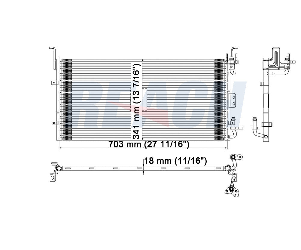 2004 KIA MAGENTIS 2.4 L CONDENSER REA31-3257P