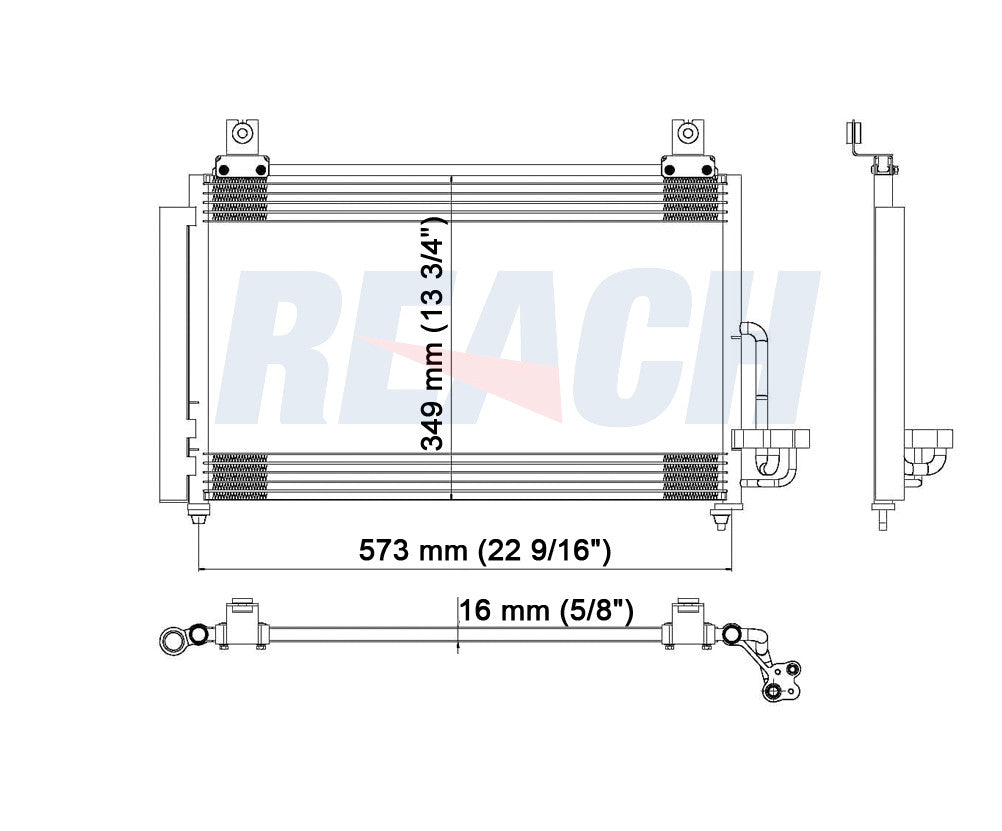 2005 KIA RIO 1.6 L CONDENSER REA31-3263P