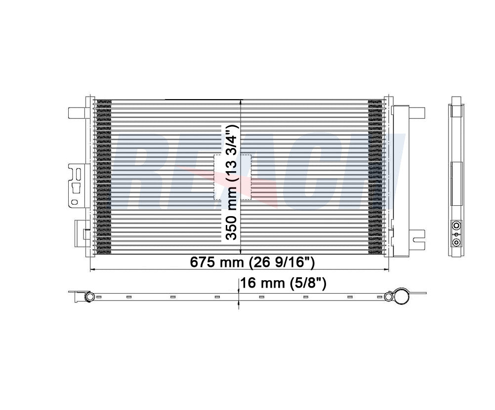 2010 PONTIAC G6 2.4 L CONDENSER REA31-3279P