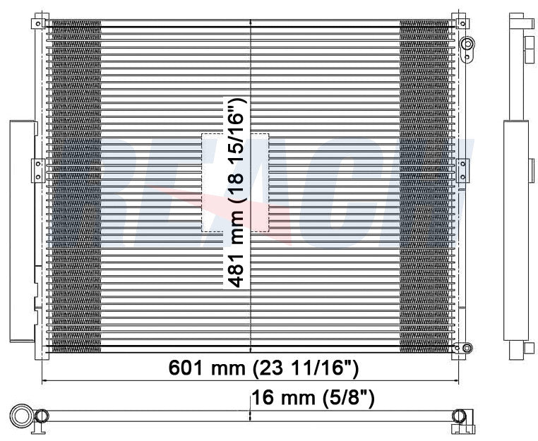 2005 LEXUS GX470 4.7 L CONDENSER REA31-3282P