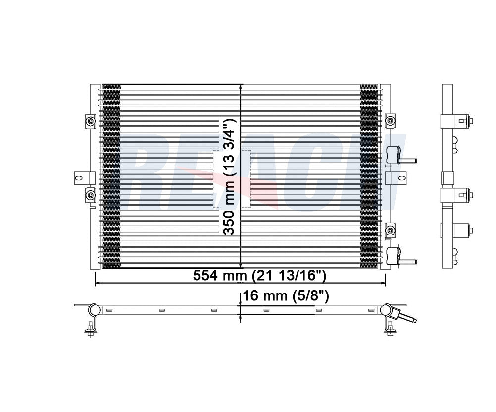 2006 CHRYSLER PT CRUISER 2.4 L CONDENSER REA31-3286P