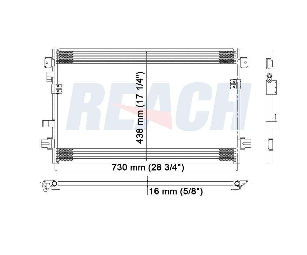 2005 CHRYSLER PACIFICA 3.8 L CONDENSER REA31-3287P