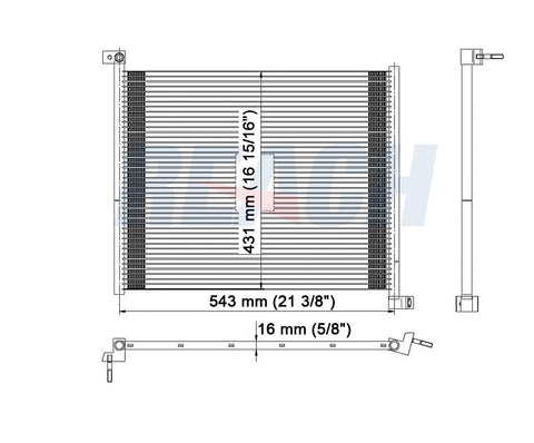 2009 CHRYSLER ASPEN 5.7 L CONDENSER REA31-3289P