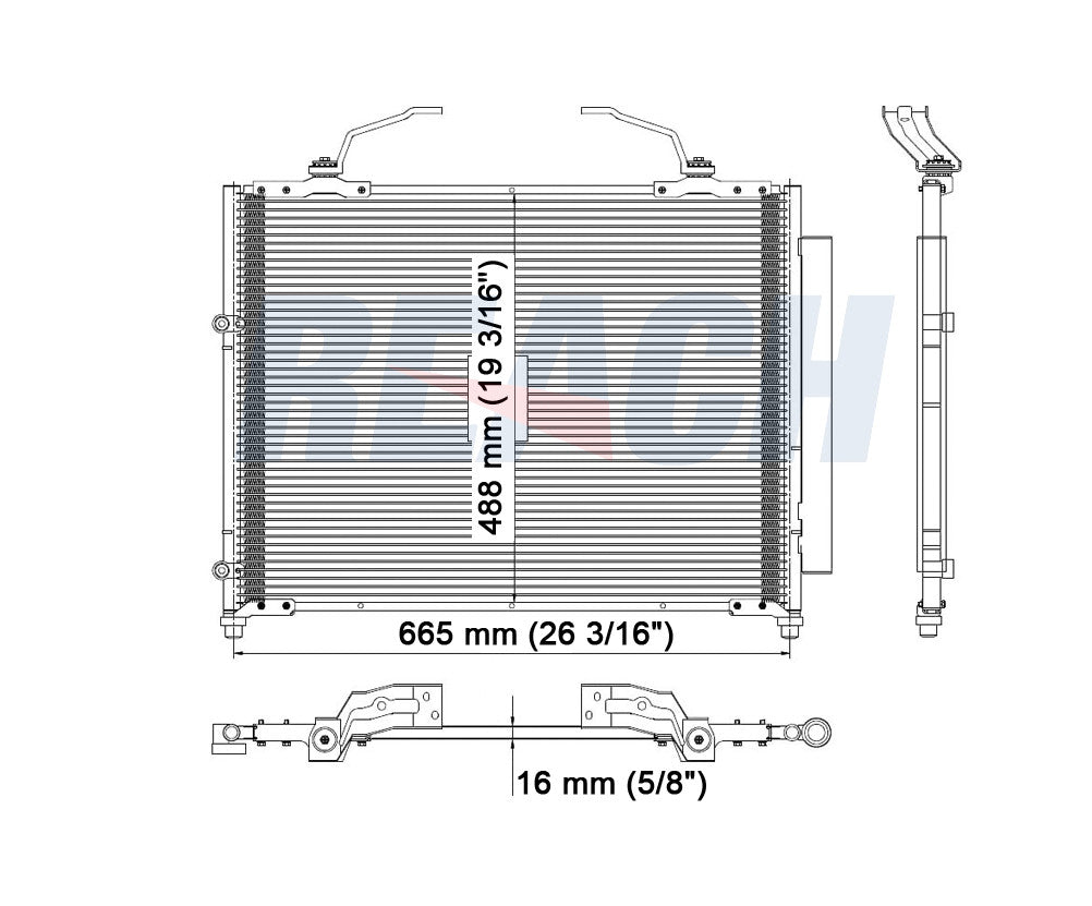 2004 HONDA PILOT 3.5 L CONDENSER REA31-3290P
