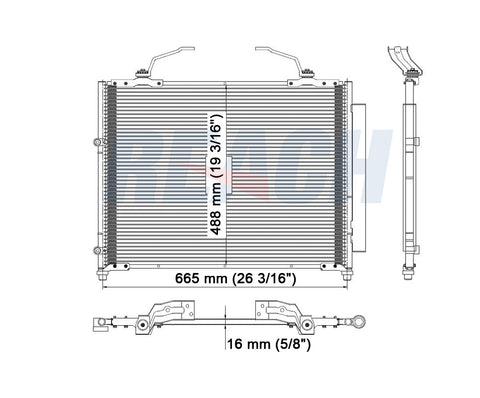 2001 ACURA MDX 3.5 L CONDENSER REA31-3290P