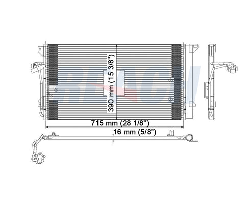 2004 PORSCHE CAYENNE 3.2 L CONDENSER REA31-3294P