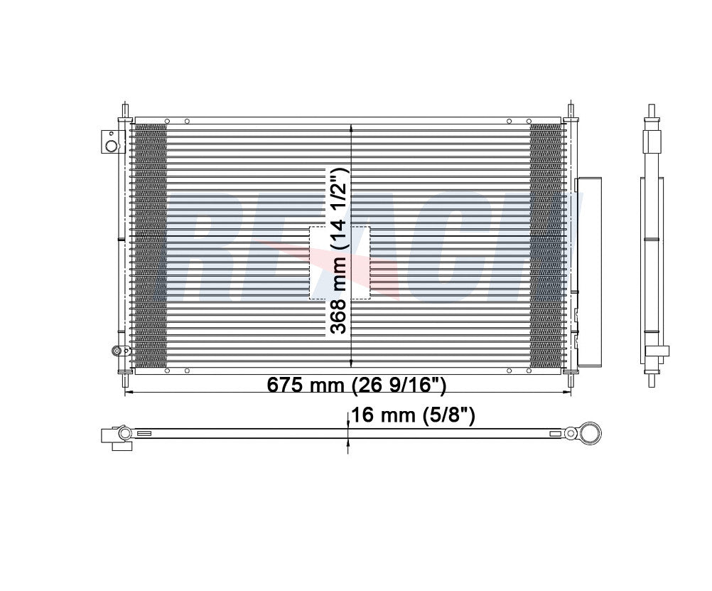 2004 ACURA TSX 2.4 L CONDENSER REA31-3295P