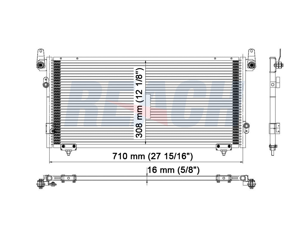 2001 TOYOTA TUNDRA 3.4 L CONDENSER REA31-3296P