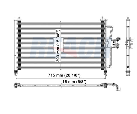 2005 MERCURY MARINER 3.0 L CONDENSER REA31-3298P