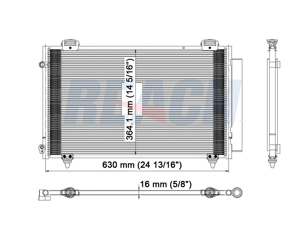 2005 TOYOTA MATRIX 1.8 L CONDENSER REA31-3299P