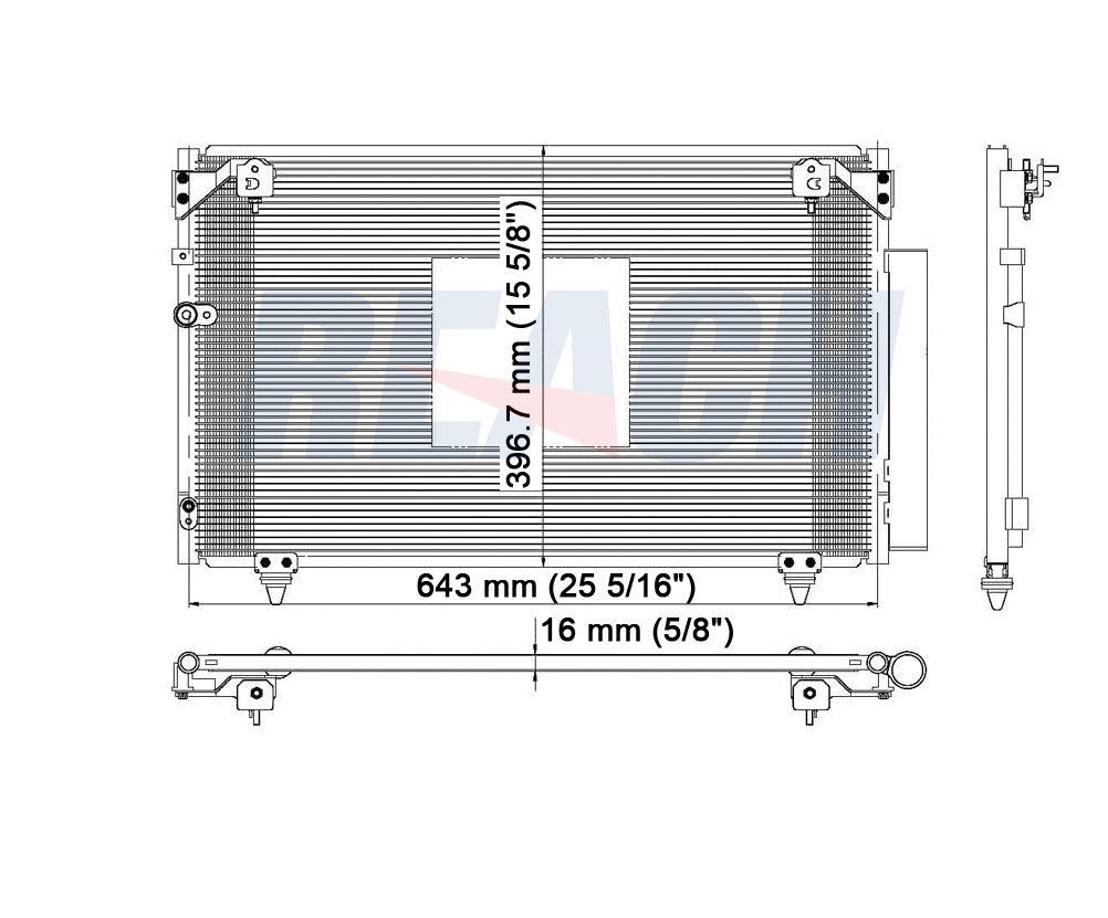 2010 SCION TC 2.4 L CONDENSER REA31-3304P