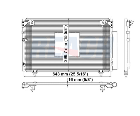 2006 SCION TC 2.4 L CONDENSER REA31-3304P