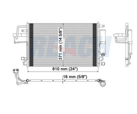 2005 HYUNDAI TUCSON 2.7 L CONDENSER REA31-3323P