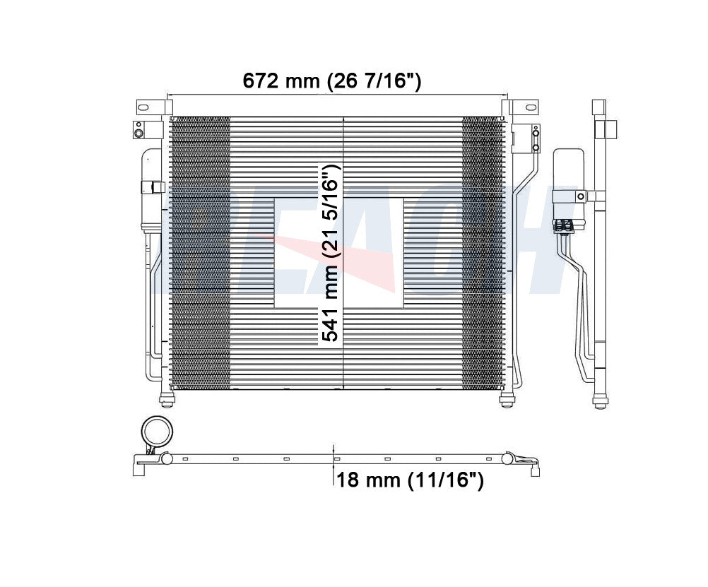 2005 NISSAN XTERRA 4.0 L CONDENSER REA31-3331P