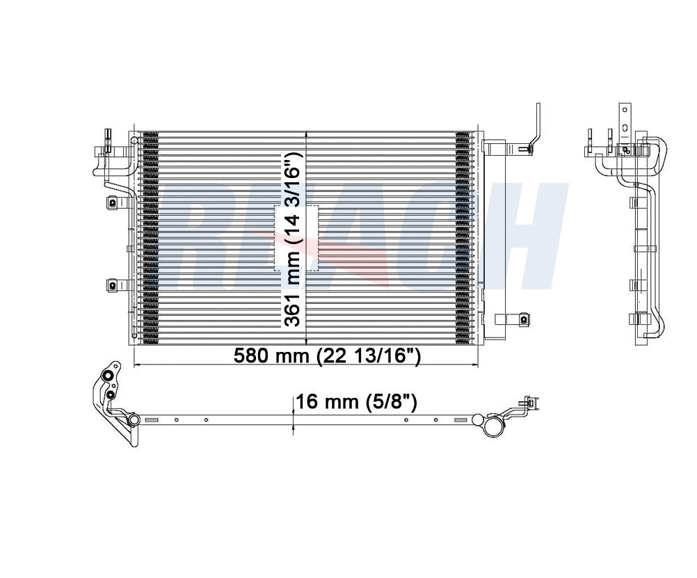 2009 KIA SPECTRA 2.0 L CONDENSER REA31-3347P