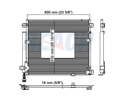 2009 CADILLAC STS 3.6 L CONDENSER REA31-3350P