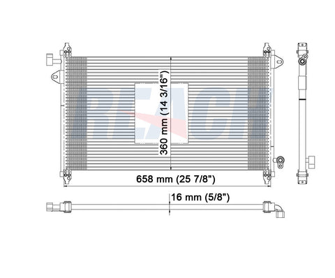 2006 FORD MUSTANG 4.6 L CONDENSER REA31-3362P